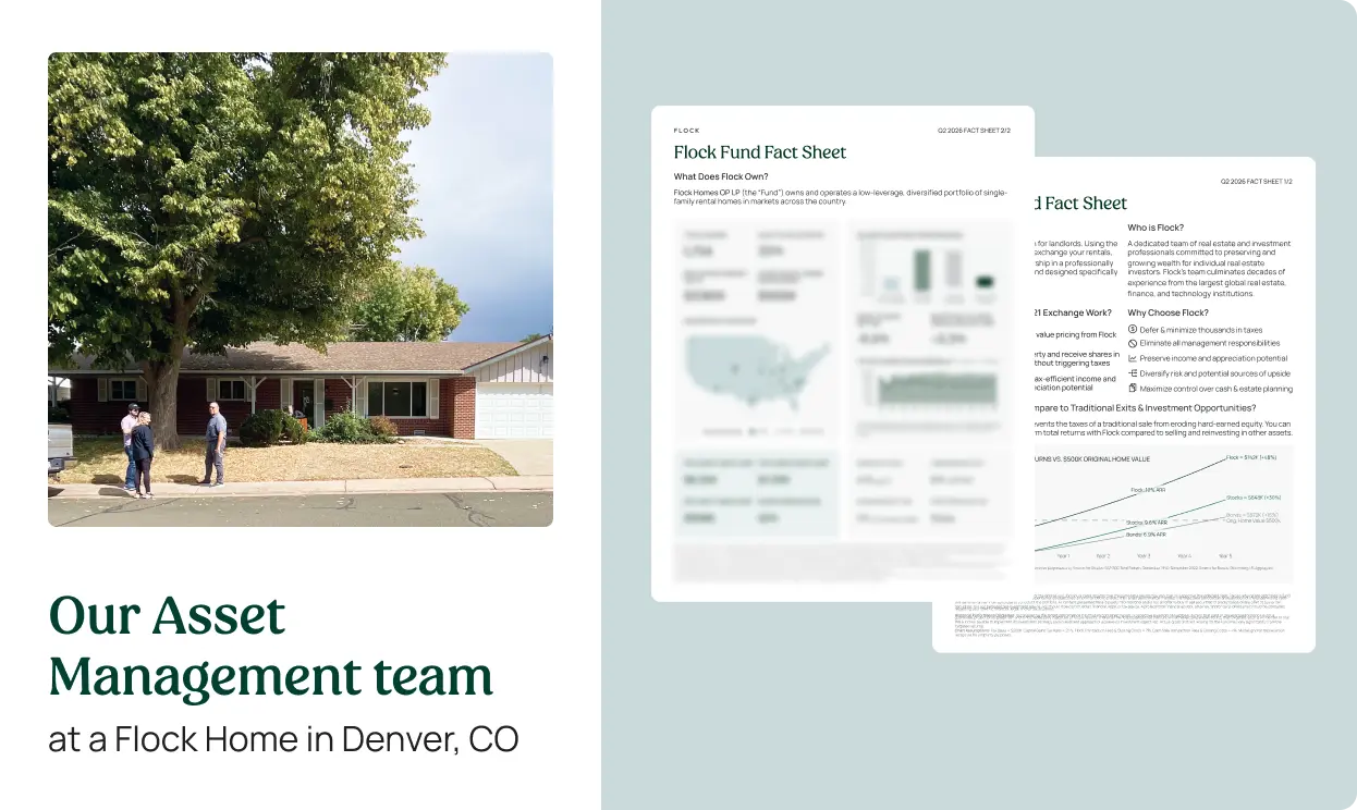 Step 2: Flock handles the details, including inspections and due diligence
