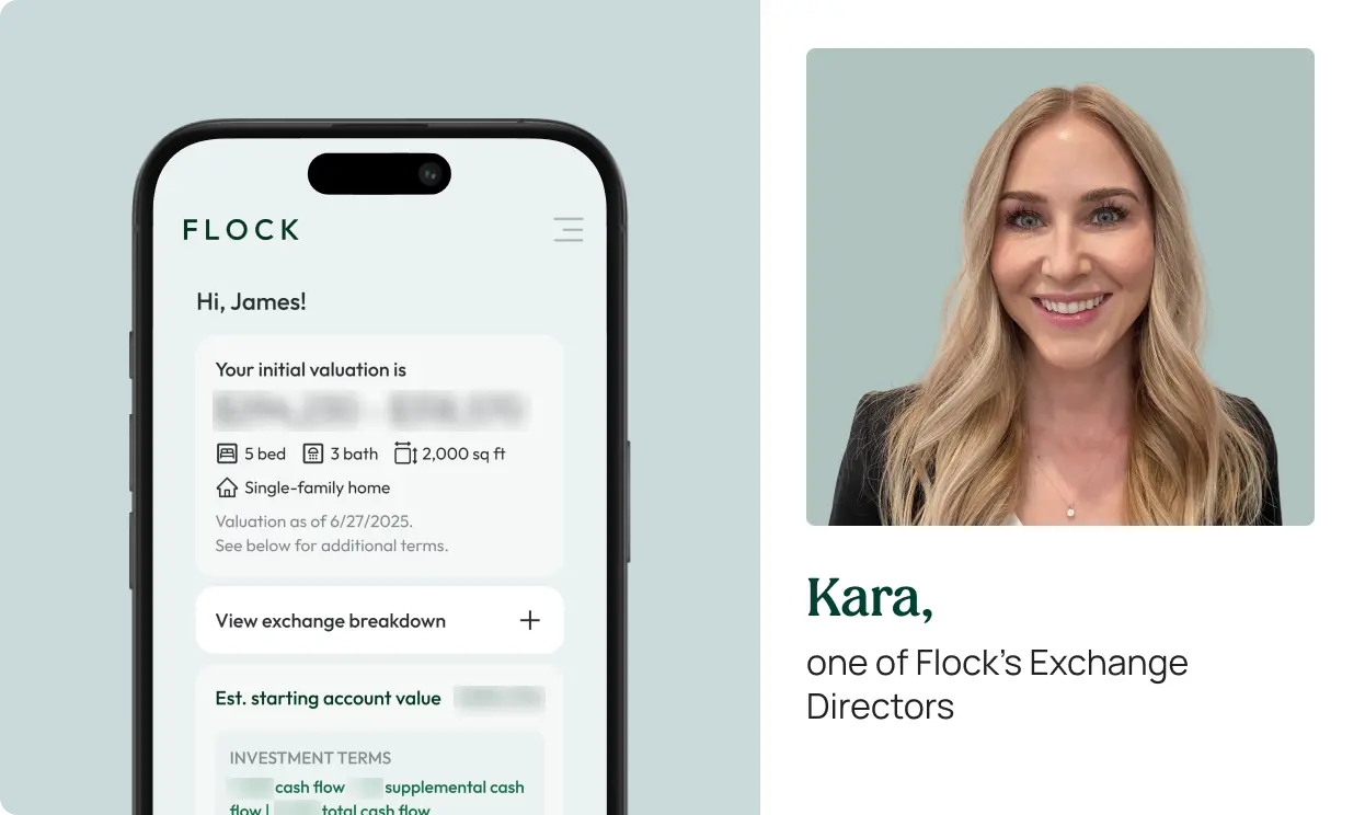 Step 1: Flock handles the valuation of your rental property