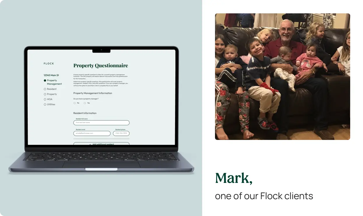 Step 3: Flock handles the closing and transfers your property into the Fund