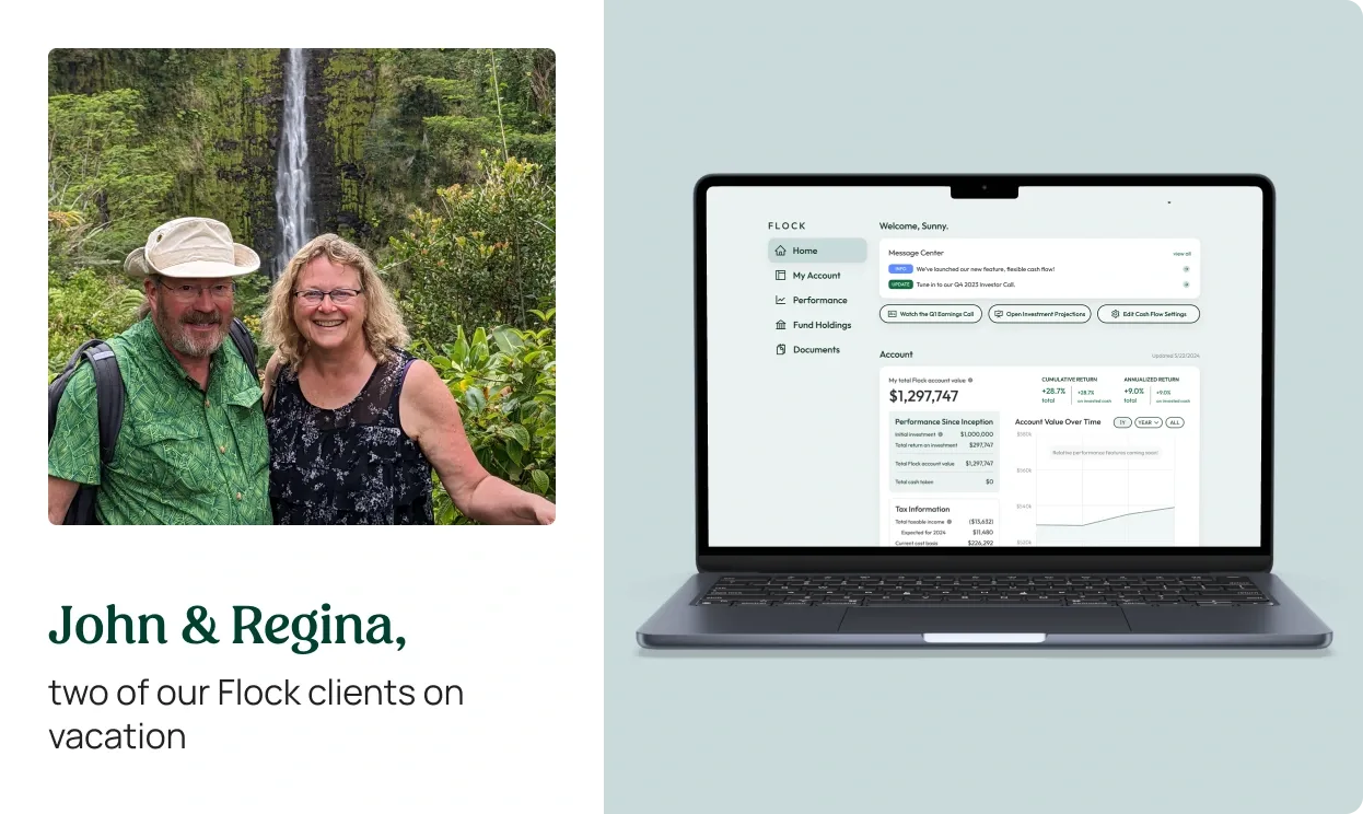 Step 4: Flock handles the rest, including management, income and reporting
