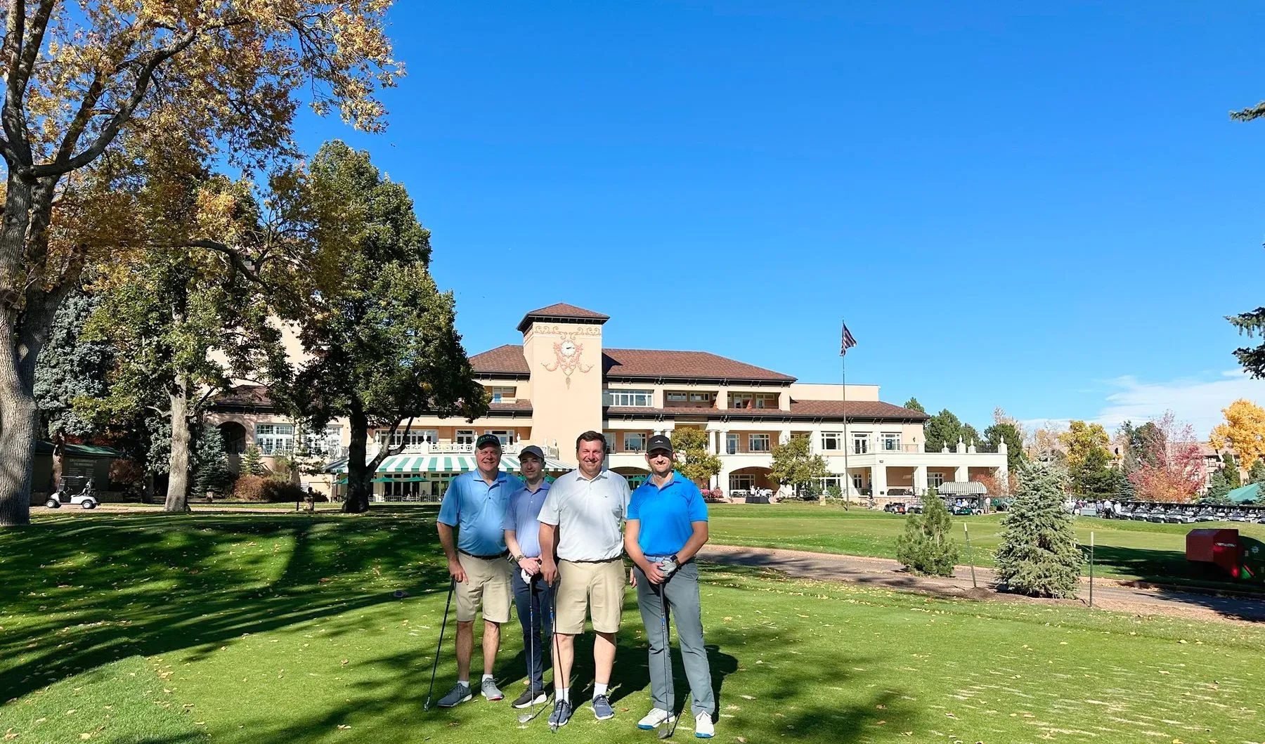 Flock clients golfing at The Broadmoor